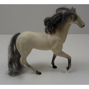 Vintage 1994 Kid Kore Toy Plastic Horse Gray Grey 7.5" Tall